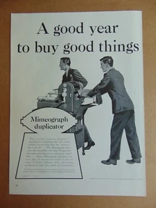 1941 Mimeograph Duplicator Buy Good Things vintage art print ad - Picture 1 of 1