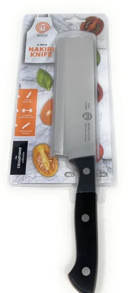 Cuchillo Nakiri MasterChef Award Serie 6 con Cubierta de Hoja Hoja Full-Tang Hoja SS Foto 1 de 1