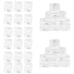200 Pcs Simulated Ice Artificial Cubes Model Reusable for Drinks - Picture 1 of 12