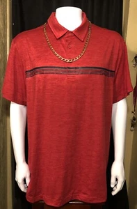 George Crew Neck T-shirt Red Crew Neck Size XL Stretch New - Picture 1 of 7