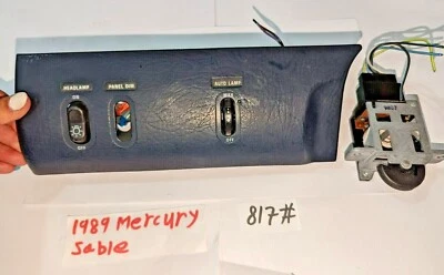 E74B-11691-AA✅86-89 Panel Mercury Sable Faro Antiniebla Atenuador Interruptor Control OEM Foto 1 de 4