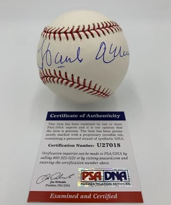 HANK AARON signed/autographed Rawlings MLB Major League Baseball ROMLB - PSA/DNA - Image 1 of 4