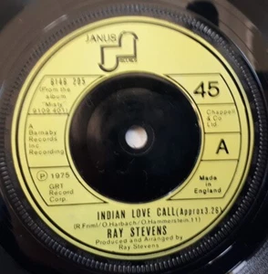 Indian Love Call - Ray Stevens 7" Vinyl Single In VGC - Picture 1 of 3