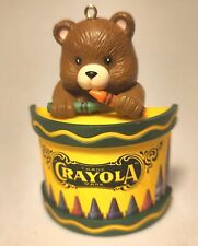 Vintage 1992 Crayola Teddy Bear Christmas Ornament, Binney & Smith