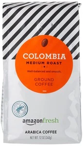 Fresh Colombia Ground Coffee, Medium Roast, 12 Ounce - Picture 1 of 5