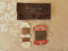 Vintage Hosiery Garnock mending thread leather case One darned hole after anothe