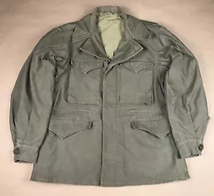 M43 WWII US Army Field Jacket 1940S WW2 Size 34S Combat Jacket W/ Laundry Number - Picture 1 of 18
