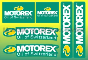 KTM Honda Suzuki laminated Motorex decal set 4.7x6.3'' sheet 6 stickers /180 - Picture 1 of 1