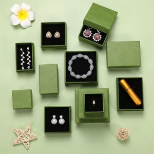 Paper Jewelry Box Earrings Rings Necklace Bracelet Gift Storage Sense Of Luxury - Picture 1 of 10