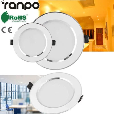 À Variation Panneau LED Spot Encastré Lumière Plafond Spots 3/5/7/9 / 12/15/18W - Photo 1/4