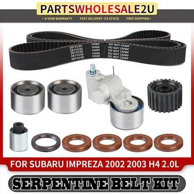 11x Kit de correa de distribución para Subaru Impreza 2002 2003 H4 2,0 L GAS DOHC turboalimentado Foto 1 de 4