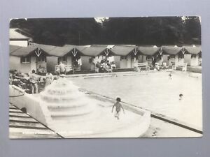 Hayling Island 'Warner's Southleigh' Holiday Camp outdoor pool 1960s RP postcard