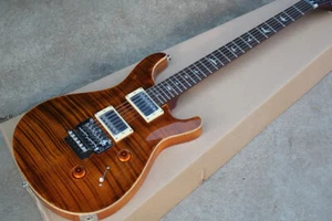 Factory Custom Brown Electric Guitar with Floyd Rose,Bird Fret Inlay,Flame - Picture 1 of 14