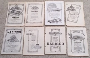 Lote de 8 anuncios de obleas de azúcar Nabisco - Imagen 1 de 1