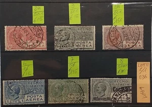 Lotto-C 1/ 036.- 6 Valori di Posta Aerea -1926-28 Usato Discreto - Foto 1 di 1