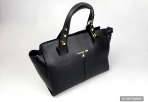 Patrizia Pepe 2V5448/A483-K103 Nero Borsa a mano donna con cinturino, vera pelle, NUOVA - Foto 1 di 1