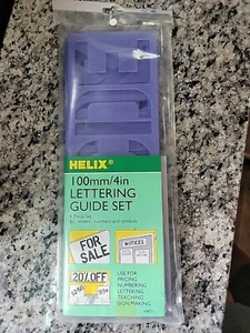 VINTAGE ORIGINAL HELIX SIGNWRITING KIT 4" 8 STÜCK Großbuchstaben/Zahlen  - Bild 1 von 9