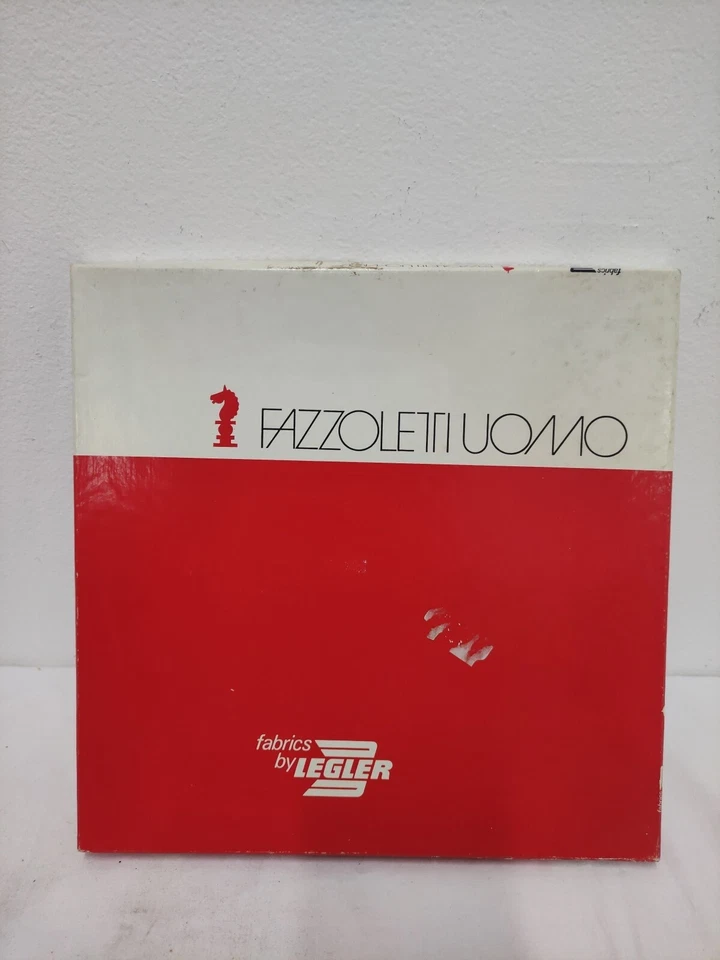 6 fazzoletti UOMO nuovi cotone 100% bianco Vintage  LEGLER Veliero Bianco  - Immagine 1 di 4