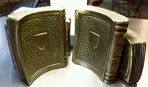Vintage Colonial Virginia Brass Bookends 1965 - Picture 1 of 3