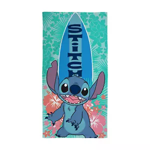 Lilo And Stitch Towel 100% Cotton Legendary Surf Bath Beach Pool 140cm x 70cm - Picture 1 of 5