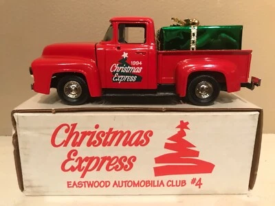 CHRISTMAS EXPRESS 1956 FORD PICKUP  DIECAST ERTL #B967 EASTWOOD AUTOMOBILIA-MIB - Image 1 of 4