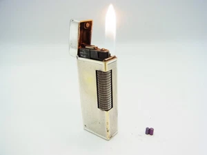 Working Vintage Dunhill Rollagas Lighter Silver Plated With 2p flint (B28 - Picture 1 of 15