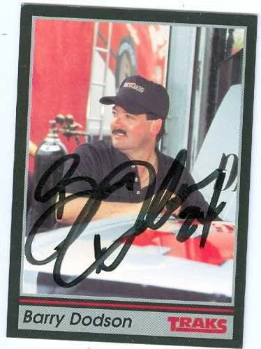 Barry Dodson autographed Trading Card (Auto Racing) 1991 Tracks, #24 - Image 1 of 1