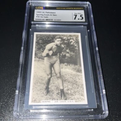1935 Pattreiouex Joe Louis #56 CSG 7.5 Boxing scarce in high grade - Image 1 of 2