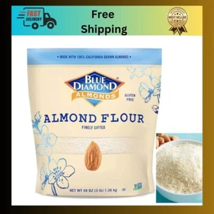 Blue Diamond Almonds Almond Flour, Gluten Free, Blanched, Finely Sifted, 48 oz - Picture 1 of 7