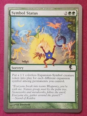 Magic The Gathering UNHINGED SYMBOL STATUS green card MTG - Image 1 of 2