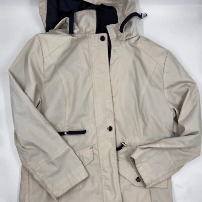 Chaqueta cortavientos Mackintosh para hombre con cremallera completa talla M beige tostado impermeable con capucha Foto 1 de 4