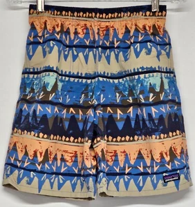 PATAGONIA Swim Trunks Boys XL 7" Baggies Mesh Liner Drawstring Bandicoot Pocket - Picture 1 of 9