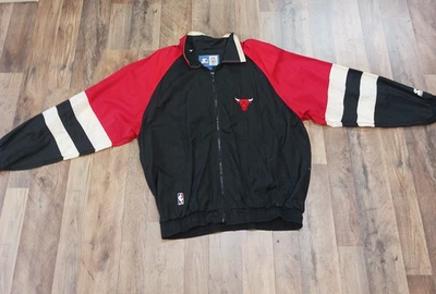 Chaqueta Starter Chicago Bulls Vintage Nylon Cremallera Completa XL Foto 1 de 4