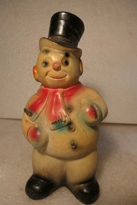 CIRCUS CARNIVAL MIDWAY STATE FAIR SNOWMAN & DOG CHALK-WARE PRIZE PREMIUM - Picture 1 of 15
