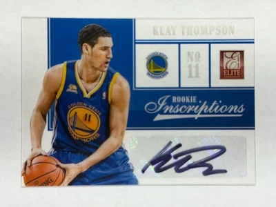 Klay Thompson 2012 Panini Elite Rookie Inscriptions Auto #80 Warriors RC Mavs - Image 1 of 3