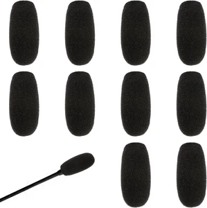 10 Piezas Cubiertas de Micrófono Espuma Parabrisas Auriculares Cubiertas de Micrófono Espuma Alta Den - Imagen 1 de 7