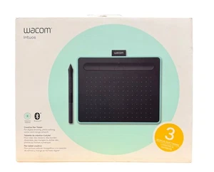Wacom Intuos Medium Bluetooth Graphics Drawing Tablet Green New Open Box - Picture 1 of 4