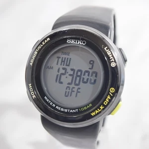 SEIKO PROSPEX PEDO WALKING S252-00A0 Pedometer Quartz Men's  Digital Watch - Picture 1 of 16