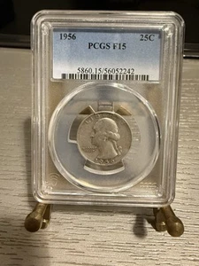 1956 Washington Quarter-PCGS F15 - Picture 1 of 2