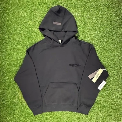Sudadera con Capucha Fear of God Essentials SS22 Elástica Limusina Negra - 100% Auténtica (XXS-XXL) Foto 1 de 4