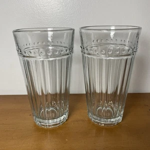 Anchor Hocking, Juego de 2 vasos Olivia Isabella Highball acanalados 16 oz - Imagen 1 de 6