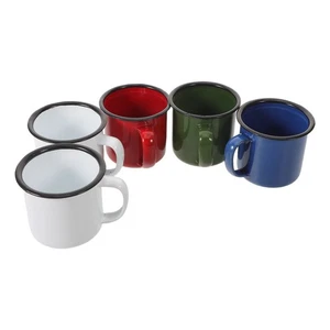  5pz Tazze da Campeggio Smaltate - Tazzine da Caffè con Manico Tazzine da Campeggio Portatile - Foto 1 di 12