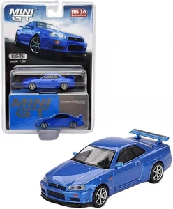 Mini GT Nissan Skyline GT-R (R34) V-Spec Bayside Blue - Picture 1 of 2