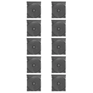 10 Pcs Plastic CD Disc Box Disk Container Display Cabinets Covers - Afbeelding 1 van 12