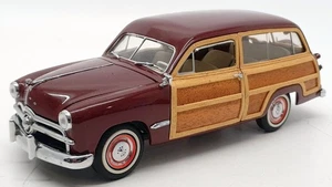 Franklin Mint 1/24 Scale Model Car FM670 - 1949 Ford Woody Wagon - Burgundy - Picture 1 of 6