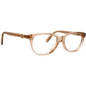 Coach Eyeglasses HC 6155F 5561 Champagne Crystal Semi Cat Eye Frame 53[]16 140 - Picture 1 of 6