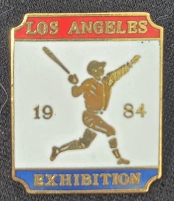 Vintage 1984 XXIIl Summer Olympics Games LOS ANGELES BASEBALL PIN LA Exhibition - Image 1 of 2