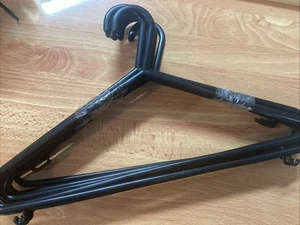 10x Pack Black Second Hand Coat Hangers Bulk - Picture 1 of 5
