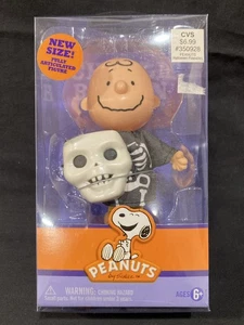 Peanuts Trick or Treat Halloween CHARLIE BROWN as a Skeleton with Mask New 2011 - Picture 1 of 10
