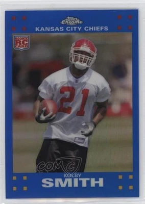 2007 Topps Chrome Blue Refractor Kolby Smith #TC197 Rookie RC - Image 1 of 2